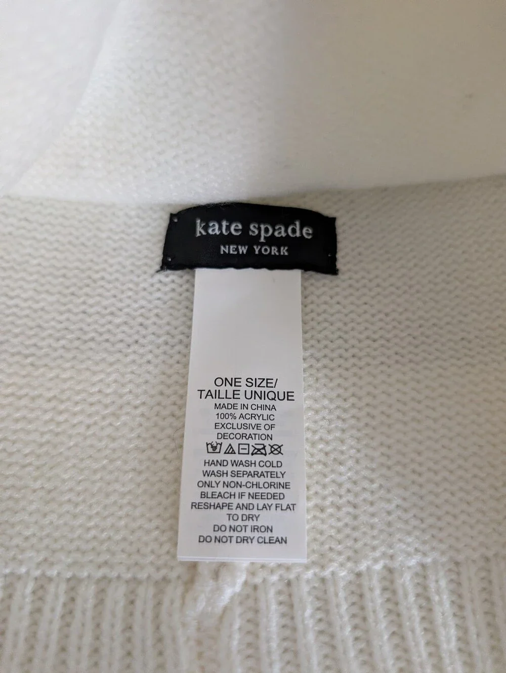 Kate Spade Ribbed  Beanie - with Silver Studs